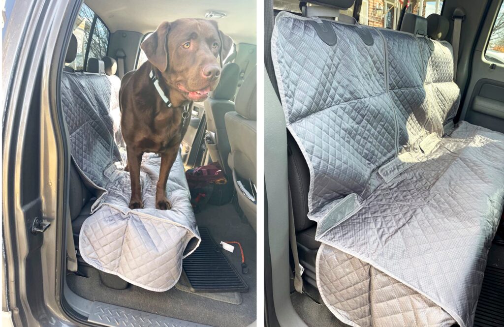 Vailge Dog Seat Cover with Mesh Window
