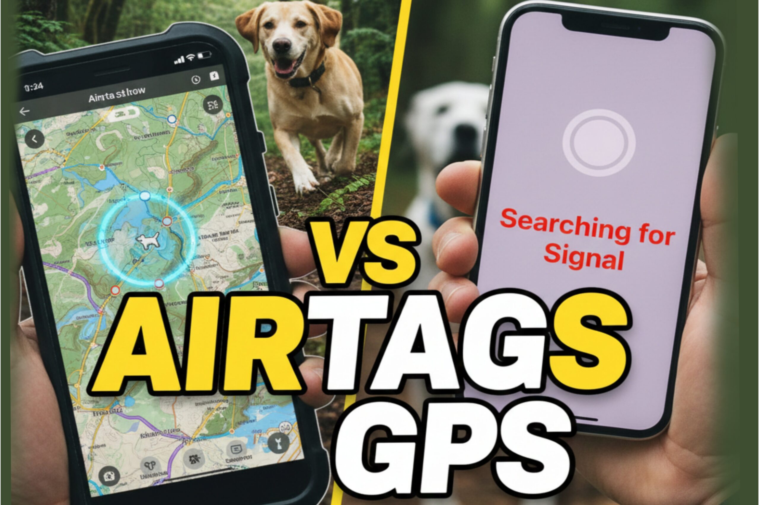 GPS Trackers vs AirTags: Why Your Dog Needs Real GPS (2026)