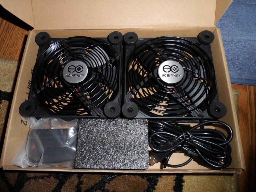 AC Infinity MULTIFAN S7, Quiet Dual 120mm USB Fan